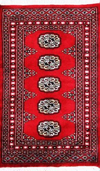Bochara - Teppich aus Pakistan,  Schurwolle, Größe: 65x94cm Sonderpreis: € 128,-