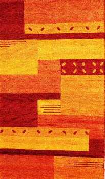 Gabbeh-Jumbo - Teppich aus Indien,  Schurwolle, Größe: 92x158cm Sonderpreis: € 153,-