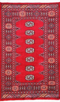 Bochara - Teppich aus Pakistan,  Schurwolle, Größe: 95x153cm Sonderpreis: € 305,-