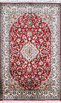 Kashmir-Seide - Teppich aus Kashmir,  Natur-Seide, Größe: 76x122cm Sonderpreis: € 680,-