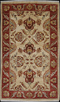 Ziegler-Chobi - Teppich aus Afghanistan ,  Ghazniwolle, Größe: 99x162cm Sonderpreis: € 362,-