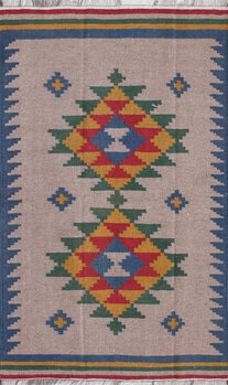 Kelim - Teppich aus Orient,  Schurwolle, Größe: 123x201cm Sonderpreis: € 195,-