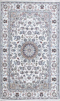 Nain - Teppich aus Indien,  Schafwolle/Seide, Größe: 155x247cm Sonderpreis: € 1.504,-