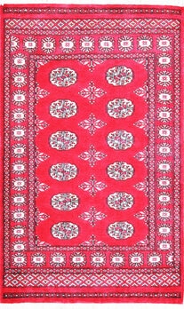 Bochara - Teppich aus Pakistan,  Schurwolle, Größe: 93x151cm Sonderpreis: € 331,-