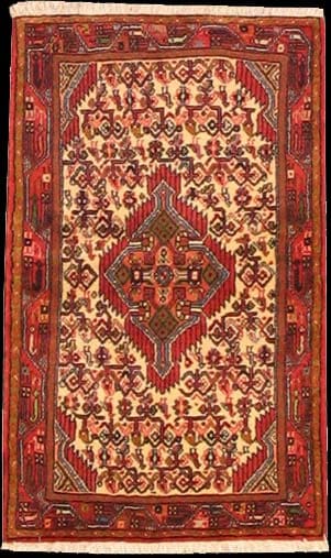 Hamadan - Teppich aus Orient,  Schurwolle, Größe: 81x127cm Sonderpreis: € 178,-