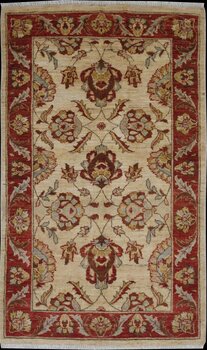 Ziegler-Chobi - Teppich aus Afghanistan ,  Ghazniwolle, Größe: 99x162cm Sonderpreis: € 362,-