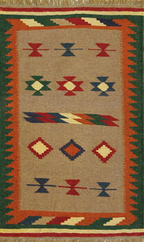 Kelim - Teppich aus Orient,  Schurwolle, Größe: 78x123cm Sonderpreis: € 76,-