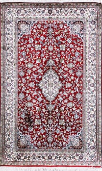 Kashmir-Seide - Teppich aus Kashmir,  Natur-Seide, Größe: 97x155cm Sonderpreis: € 1.102,-