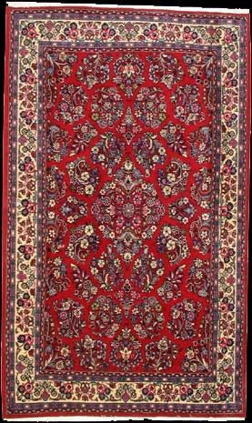 Sarough - Teppich aus Orient,  Schurwolle, Größe: 136x226cm Sonderpreis: € 693,-