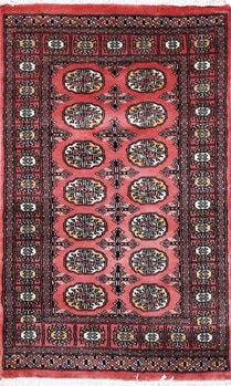 Bochara - Teppich aus Pakistan,  Schurwolle, Größe: 79x127cm Sonderpreis: € 210,-