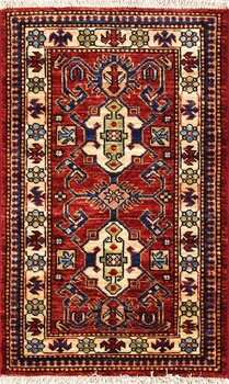 Kazak Exklusiv - Teppich aus Afghanistan ,  Ghazniwolle, Größe: 56x92cm Sonderpreis: € 202,-