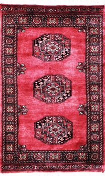 Bochara - Teppich aus Pakistan,  Schurwolle, Größe: 79x126cm Sonderpreis: € 235,-