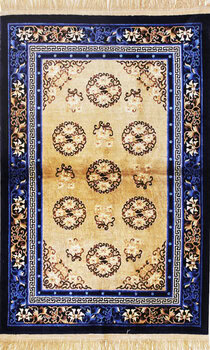 China - Teppich aus China,  Natur-Seide, Größe: 125x192cm Sonderpreis: € 755,-