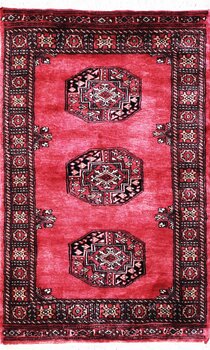 Bochara - Teppich aus Pakistan,  Schurwolle, Größe: 79x126cm Sonderpreis: € 235,-