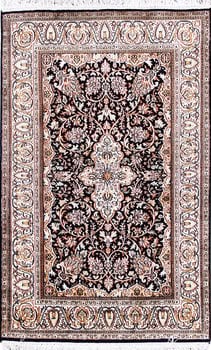 Kashmir-Seide - Teppich aus Kashmir,  Natur-Seide, Größe: 80x126cm Sonderpreis: € 739,-