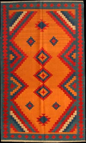 Kelim - Teppich aus Orient,  Schurwolle, Größe: 146x242cm Sonderpreis: € 353,-