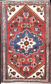 Hamadan - Teppich aus Orient,  Schurwolle, Größe: 68x97cm Sonderpreis: € 119,-
