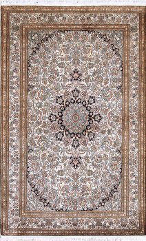 Kashmir-Seide - Teppich aus Kashmir,  Natur-Seide, Größe: 128x204cm Sonderpreis: € 1.709,-