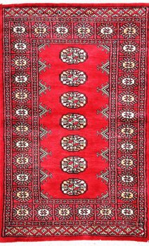 Bochara - Teppich aus Pakistan,  Schurwolle, Größe: 80x124cm Sonderpreis: € 208,-