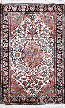 Kashmir-Seide - Teppich aus Kashmir,  Natur-Seide, Größe: 81x127cm Sonderpreis: € 754,-