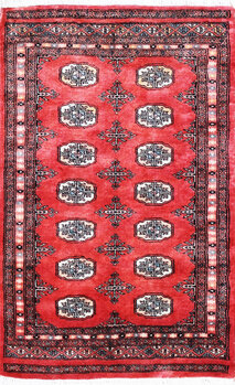 Bochara - Teppich aus Pakistan,  Schurwolle, Größe: 79x125cm Sonderpreis: € 233,-