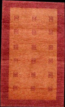 Gabbeh-Jumbo - Teppich aus Indien,  Schurwolle, Größe: 95x156cm Sonderpreis: € 156,-