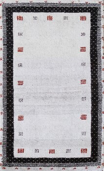 Gabbeh-Jumbo - Teppich aus Indien,  Schurwolle, Größe: 77x125cm Sonderpreis: € 101,-