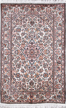 Kashmir-Seide - Teppich aus Kashmir,  Natur-Seide, Größe: 63x95cm Sonderpreis: € 439,-