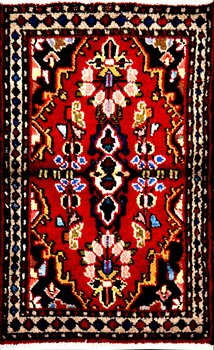 Hamadan - Teppich aus Orient,  Schurwolle, Größe: 61x91cm Sonderpreis: € 102,-