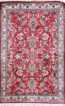 Kashmir-Seide - Teppich aus Kashmir,  Natur-Seide, Größe: 82x127cm Sonderpreis: € 763,-