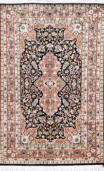 Kashmir-Seide - Teppich aus Kashmir,  Natur-Seide, Größe: 77x118cm Sonderpreis: € 666,-
