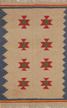 Kelim - Teppich aus Orient,  Schurwolle, Größe: 93x147cm Sonderpreis: € 108,-