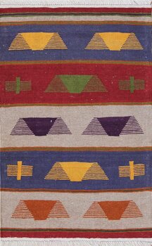 Kelim - Teppich aus Orient,  Schurwolle, Größe: 81x126cm Sonderpreis: € 81,-