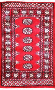 Bochara - Teppich aus Pakistan,  Schurwolle, Größe: 80x123cm Sonderpreis: € 232,-