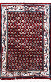 Mir - Teppich aus Indien,  Schurwolle, Größe: 64x94cm Sonderpreis: € 189,-