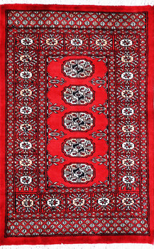 Bochara - Teppich aus Pakistan,  Schurwolle, Größe: 63x95cm Sonderpreis: € 141,-