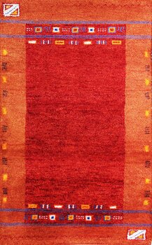 Gabbeh-Jumbo - Teppich aus Indien,  Schurwolle, Größe: 77x121cm Sonderpreis: € 98,-