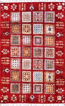 Gabbeh-Loribaff - Teppich aus Afghanistan ,  Ghazniwolle, Größe: 106x162cm Sonderpreis: € 675,-