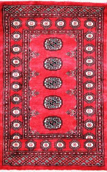 Bochara - Teppich aus Pakistan,  Schurwolle, Größe: 79x118cm Sonderpreis: € 220,-