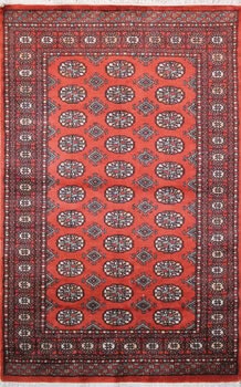 Bochara - Teppich aus Pakistan,  Schurwolle, Größe: 124x194cm Sonderpreis: € 504,-