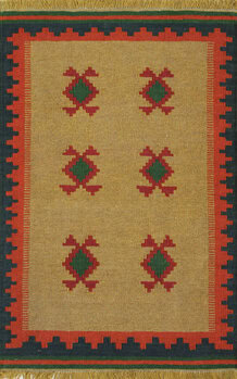 Kelim - Teppich aus Orient,  Schurwolle, Größe: 81x125cm Sonderpreis: € 80,-