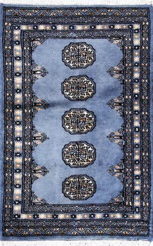 Bochara - Teppich aus Pakistan,  Schurwolle, Größe: 66x98cm Sonderpreis: € 136,-