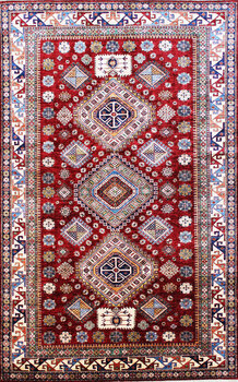 Kazak Exklusiv - Teppich aus Afghanistan ,  Ghazniwolle, Größe: 203x315cm Sonderpreis: € 2.512,-