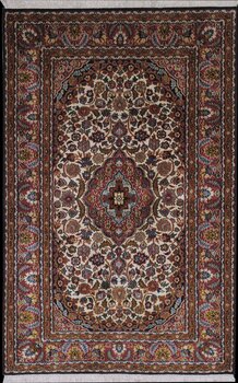 Kashmir-Seide - Teppich aus Kashmir,  Natur-Seide, Größe: 93x144cm Sonderpreis: € 740,-