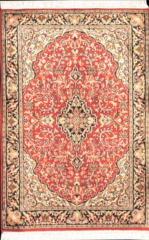 Kashmir-Seide - Teppich aus Kashmir,  Natur-Seide, Größe: 65x96cm Sonderpreis: € 392,-