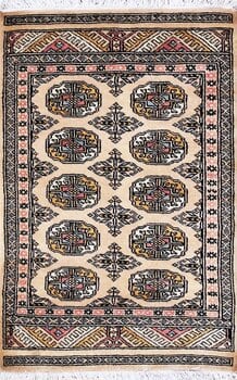 Bochara - Teppich aus Pakistan,  Schurwolle, Größe: 64x98cm Sonderpreis: € 132,-