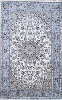 Nain - Teppich aus Indien,  Schafwolle/Seide, Größe: 184x280cm Sonderpreis: € 2.024,-