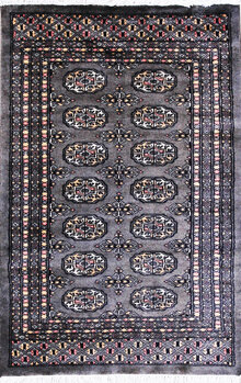 Bochara - Teppich aus Pakistan,  Schurwolle, Größe: 81x125cm Sonderpreis: € 212,-