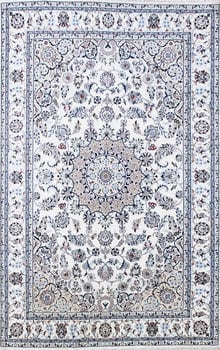 Nain - Teppich aus Indien,  Schafwolle/Seide, Größe: 206x309cm Sonderpreis: € 2.501,-