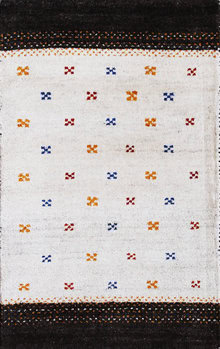 Gabbeh-Jumbo - Teppich aus Indien,  Schurwolle, Größe: 79x124cm Sonderpreis: € 103,-